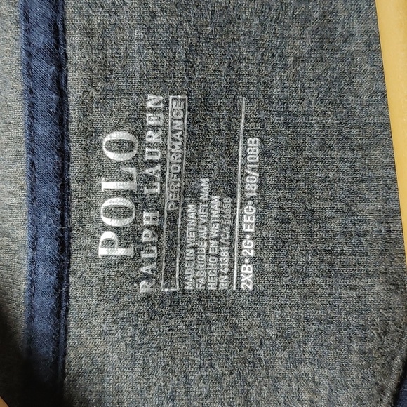 Polo Ralph Lauren Men's 2XB Big 1/4 Zip Performance Black Pullover - Picture 5 of 6